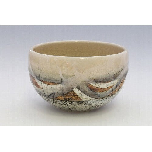 陶瓷碗 日本製 JAPANESE MODARN二色線刻造型碗 美濃燒|復古碗 餐具碗 飯碗 湯碗 日本碗