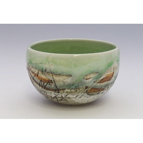 陶瓷碗 日本製 JAPANESE MODARN二色線刻造型碗 美濃燒|復古碗 餐具碗 飯碗 湯碗 日本碗