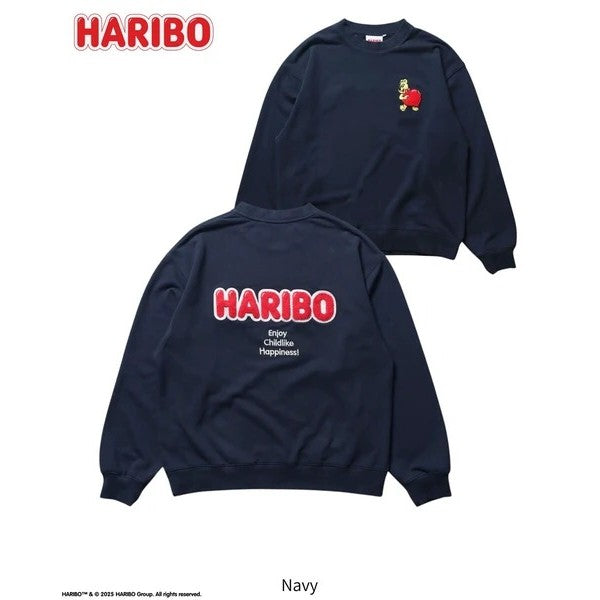 日本代購 愛心熊 刺繡大學T HARIBO 情侶大學t 大學t 情侶裝冬天 日系大學t 衛衣女 衛衣男
