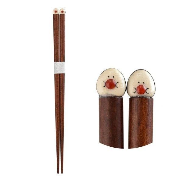 日本製造 日系質感 可愛療癒系 天然木 筷子 | 天然原木手工彩繪 環保餐具