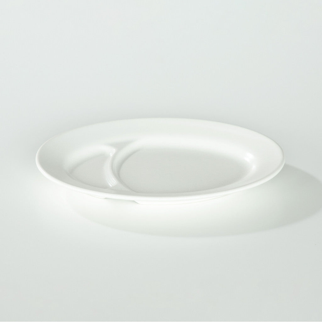 日本製 陶瓷分隔盤 可放醬料 | 餃子盤 分隔餐盤 橢圓分隔盤 生魚片 日式餐盤 醬料盤