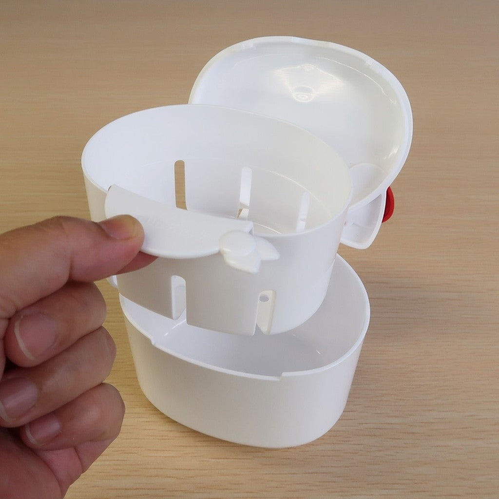 日本製 Hello Kitty 假牙/隱適美/維持器浸泡清潔盒 | 透明牙套 牙套盒 牙齒收納盒