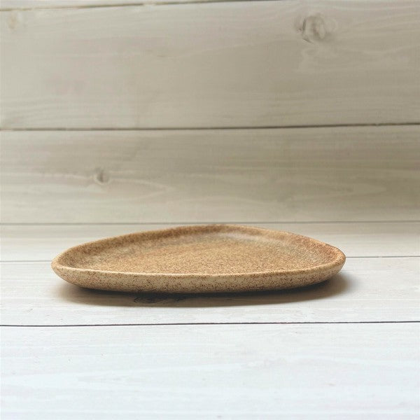 日本製 美濃燒 伊賀斑點三角皿 | 陶瓷三角皿 三角盤 小盤子 碟子 小菜碟 調味碟 飾品盤 收納盤