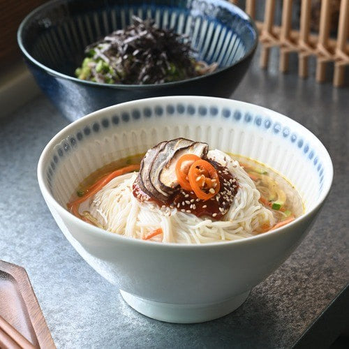 日本製 美濃燒 浮雕十草拉麵碗 | 湯碗 陶瓷拉麵碗 寬口碗 丼飯碗 泡麵碗