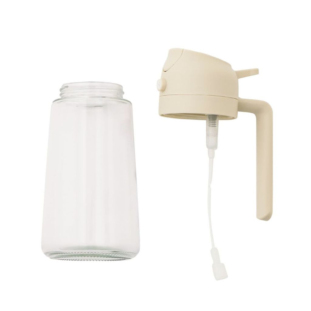日本 3COINS 2way 兩用玻璃噴油瓶 460ml | 噴油 倒油 油壺 噴霧式 噴倒兩用油壺