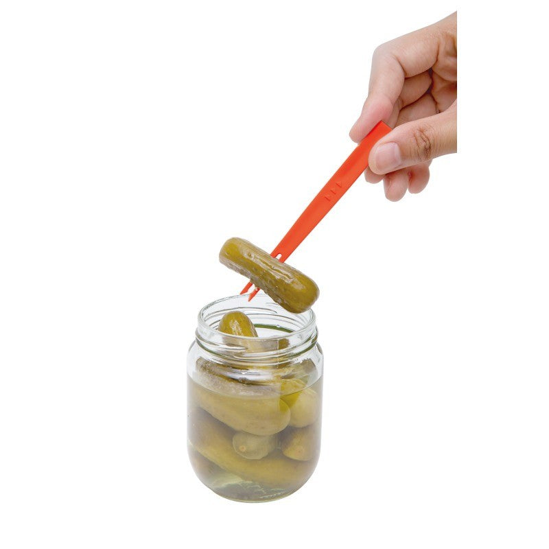 日本製 小久保 玉米罐頭漏勺湯匙 | 漏勺 挖勺 罐頭湯匙 濾勺 附叉子 撈勺 刮勺 罐頭勺 塑膠湯匙