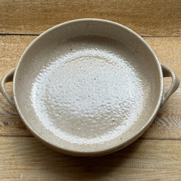 日本製 美濃燒 陶瓷圓形雙耳盤 | 雙耳圓盤 陶瓷盤 圓盤 盤子 雙耳盤 深盤 可堆疊