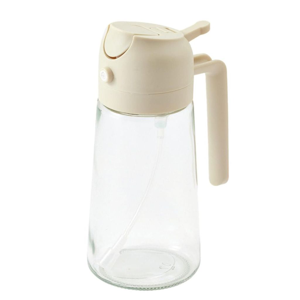 日本 3COINS 2way 兩用玻璃噴油瓶 460ml | 噴油 倒油 油壺 噴霧式 噴倒兩用油壺