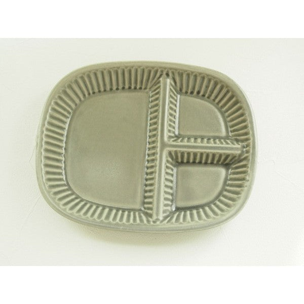 日本製 美濃燒 莫蘭迪釉色 陶瓷分隔餐盤 | 三格盤 211餐盤 分隔盤 陶瓷分隔盤 減脂餐盤 午餐盤