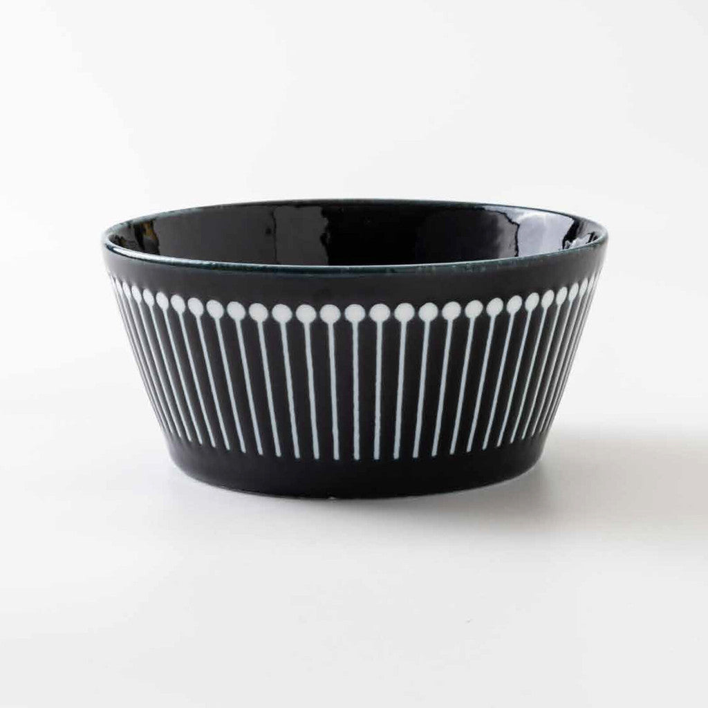 日本製 美濃燒 Albee 線條十草多用碗 13cm | 沙拉碗 深碗 麥片碗 優格碗 甜點碗 日本製碗