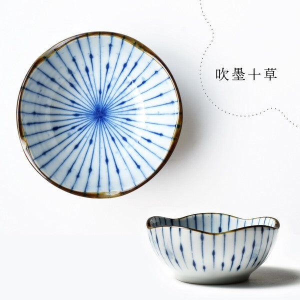 日本製 美濃燒 陶瓷梅形3.0小鉢 | 優格碗 前菜碗 沙拉碗 小碗 小餐碗 小碟子 醬料碟 多用途小鉢