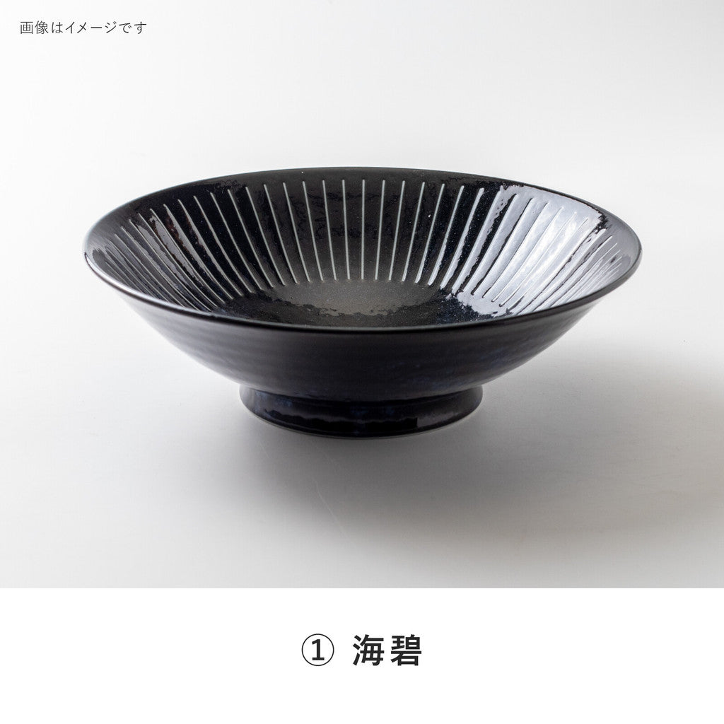 日本製 美濃燒 經典撥水十草陶瓷碗系列 | 十草碗 線條碗 日本製碗 拉麵碗 飯碗 小碟子 多功能碗