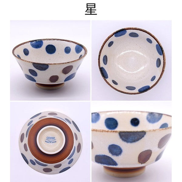 日本製 美濃燒 南風手繪4吋碗 | 粗陶碗 釉下彩 飯碗 餐碗 日式碗 陶瓷碗 多用碗 小碗 飯茶碗