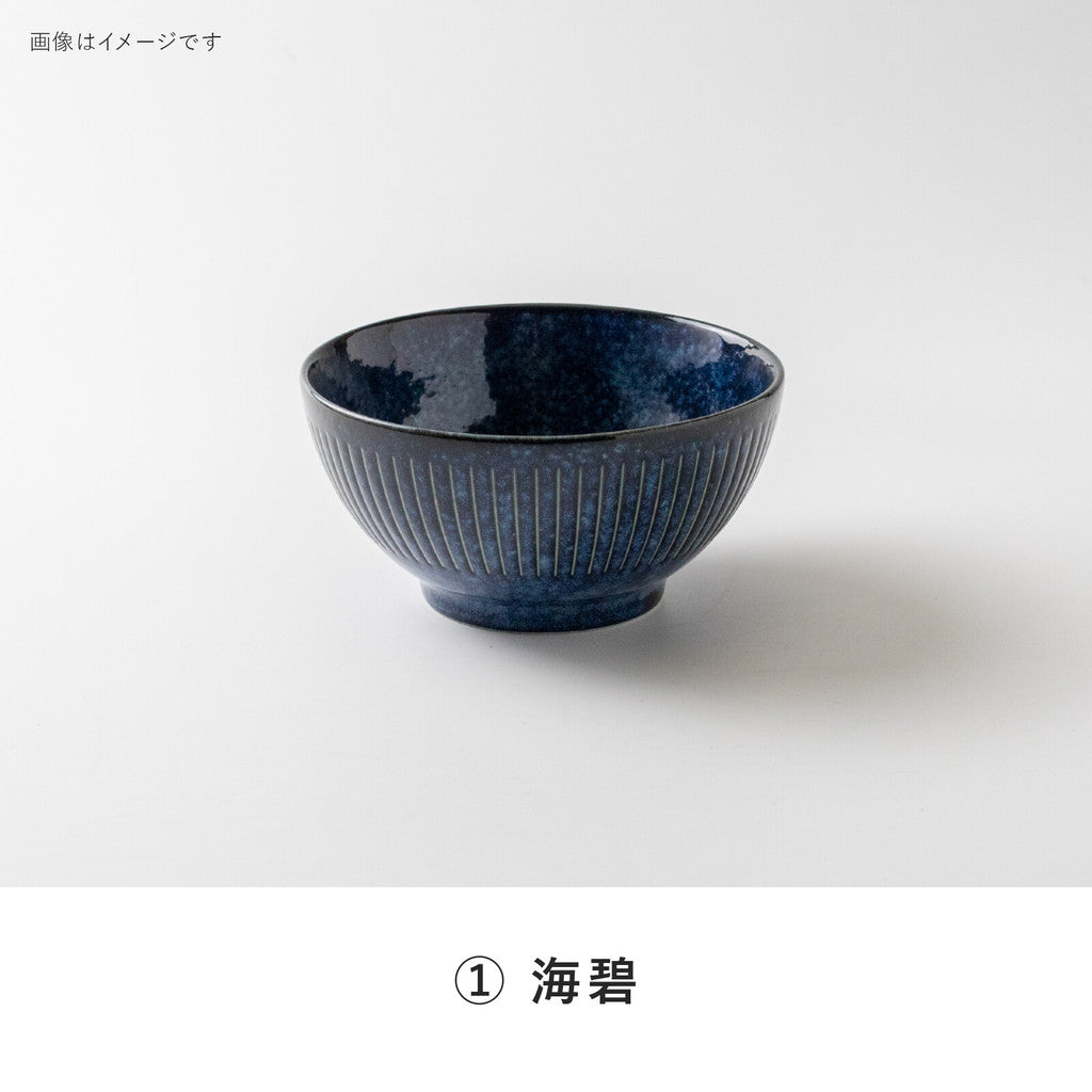 日本製 美濃燒 經典撥水十草陶瓷碗系列 | 十草碗 線條碗 日本製碗 拉麵碗 飯碗 小碟子 多功能碗