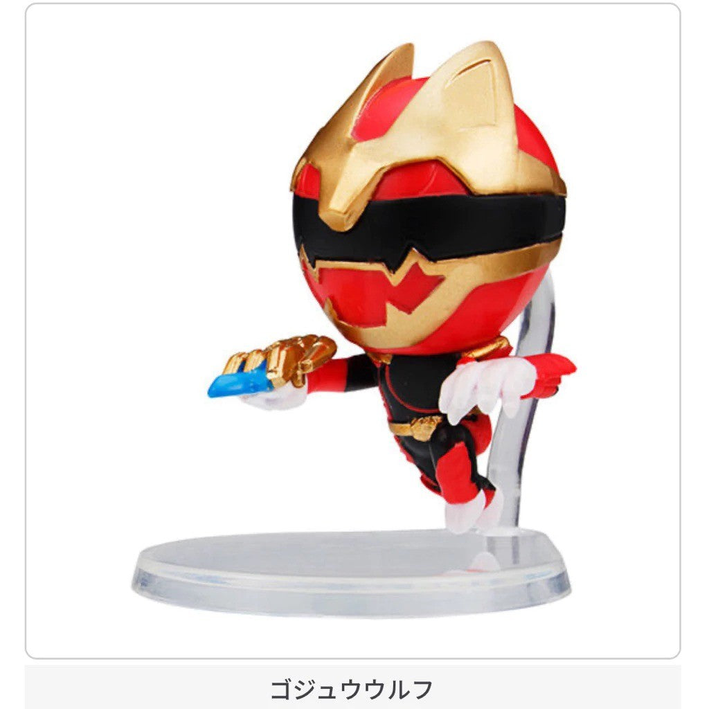 日本 BANDAI 萬代 超級戰隊系列P2 扭蛋 公仔 模型 豪獸狼 action fight