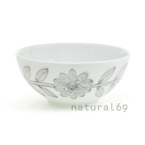 日本製 波佐見燒 北歐雛菊陶瓷碗 | 飯碗 湯碗 寬口碗 深碗 小丼碗 花朵碗 陶瓷飯碗 西山窯