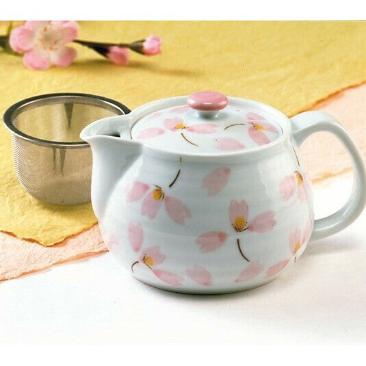 日本製 佐賀 有田燒 手繪花朵茶壺 | 泡茶壺 日本茶壺 花卉茶壺 泡茶 茶具 茶杯 櫻花茶壺 陶瓷茶壺