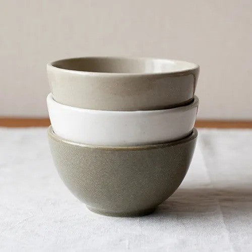 4th market 日本製 Diska志野釉半瓷碗 三色 | 陶碗 飯碗 小碗 厚釉 粗陶碗