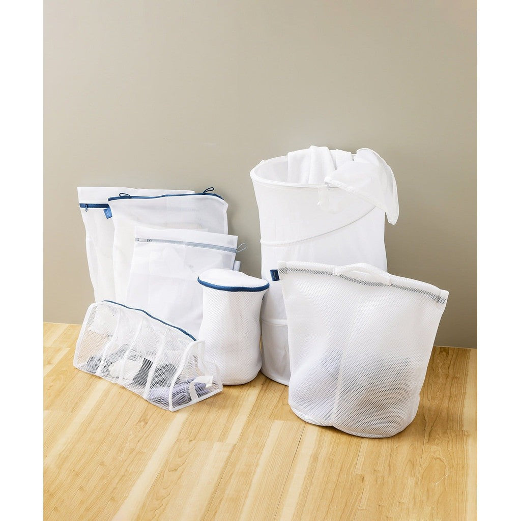 日本 3coins 三格加厚洗衣袋 附提把 | 分隔洗衣袋 洗衣籃 曬衣籃 加厚抗菌