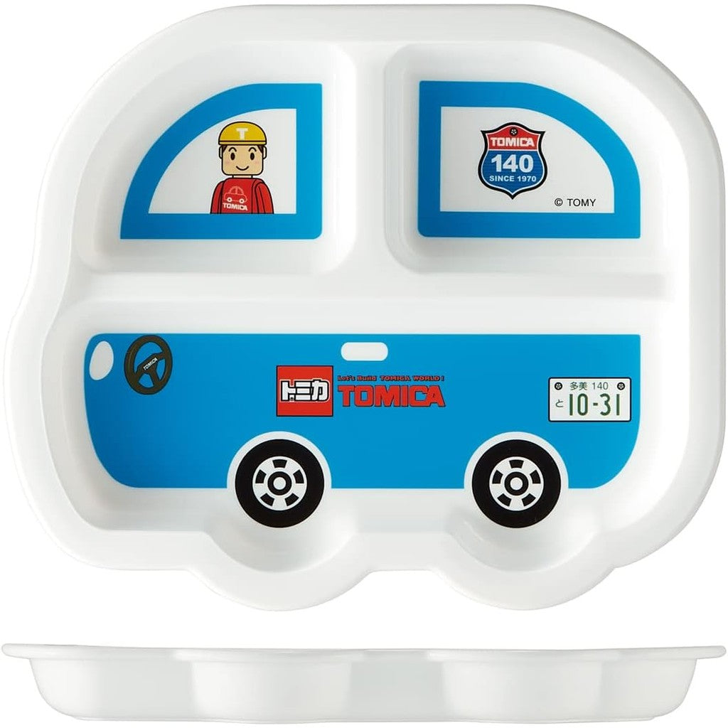 Skater Tomica 車子造型分隔餐盤︱兒童餐盤 耐熱 午餐餐 可微波