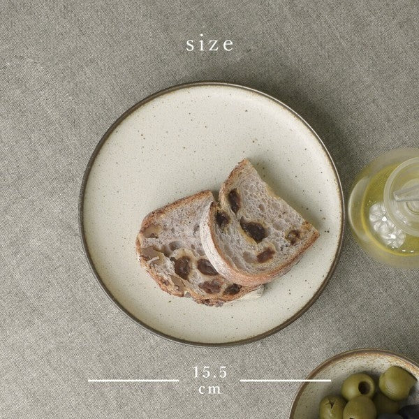 日本製 美濃燒 CRETE 米色圓盤 深盤 | 6吋/8吋盤 點心盤 麵包盤 義大利麵盤