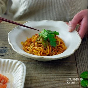 益子燒 kinari 褶邊陶瓷盤︱深盤 咖哩盤 義大利麵盤 沙拉盤 日式餐具