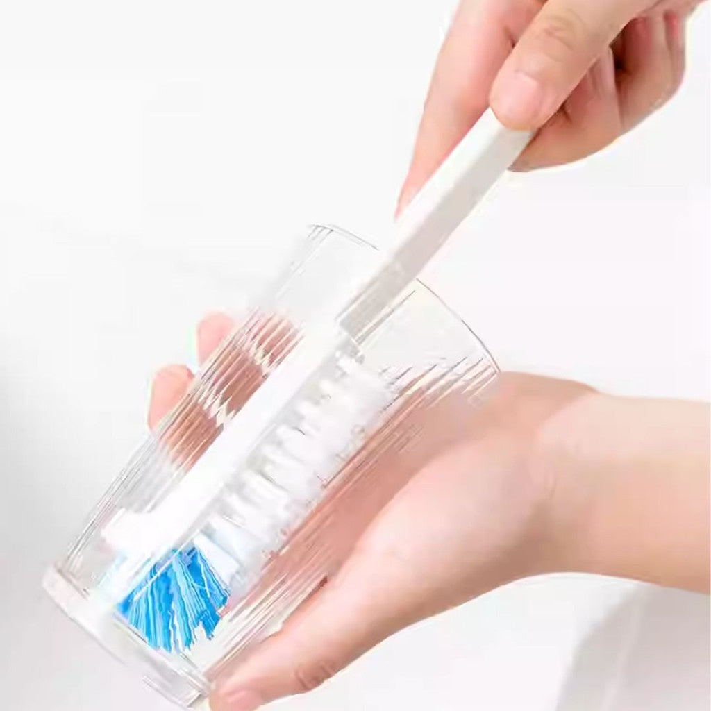 日本 Aisen 直角彎頭清潔刷 | 廚房/水槽/杯子/縫隙/排水口 零死角清潔刷 長柄清洗刷