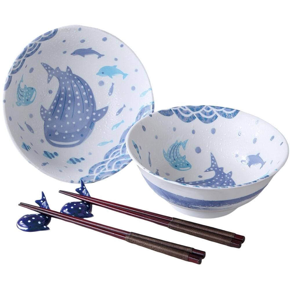 日本製 沖繩限定 鯨鯊系列碗盤/馬克杯 | 陶瓷碗盤 海洋餐盤 拉麵碗 淺盤 深盤 馬克杯