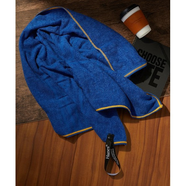 Hanes 浴巾 快乾運動毛巾 小浴巾 健身登山游泳必備 附收納袋