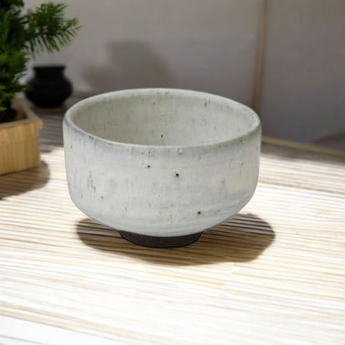 日本製 美濃燒 正陶 御影白結晶抹茶碗 | 日式抹茶碗 製茶碗 茶杯 茶具 泡茶 抹茶杯 陶瓷杯