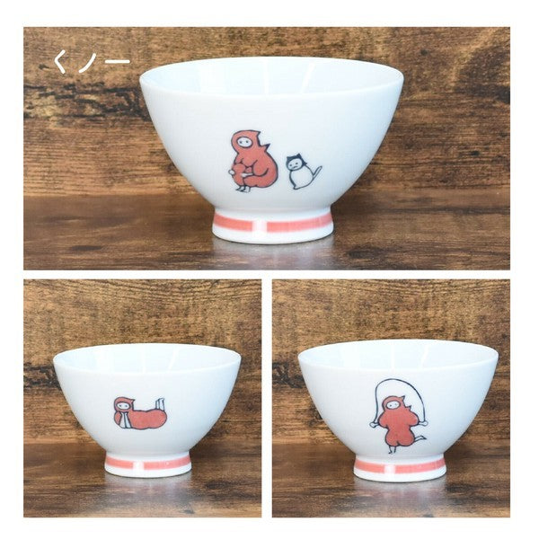 日本製 波佐見燒 KYU-JISTU系列 人類與貓碗 | 陶瓷碗 湯碗 飯碗 逸品社 天龍窯