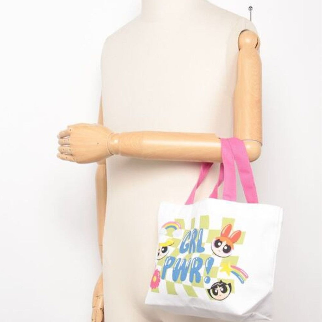 日本 Skater 飛天小女警手提袋 | 帆布袋 便當袋 午餐袋 托特包 卡通手提袋 外出小包