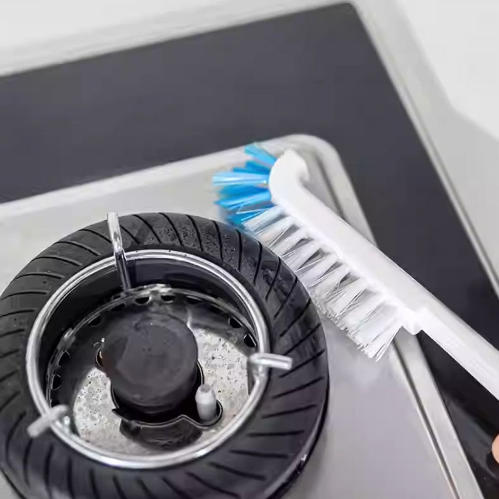 日本 Aisen 直角彎頭清潔刷 | 廚房/水槽/杯子/縫隙/排水口 零死角清潔刷 長柄清洗刷