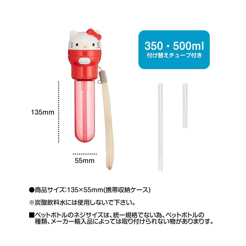 日本 Skater 彈跳式寶特瓶蓋吸管 | 寶特瓶吸管 攜帶式彈蓋吸管 小小兵 皮卡丘 環保吸管