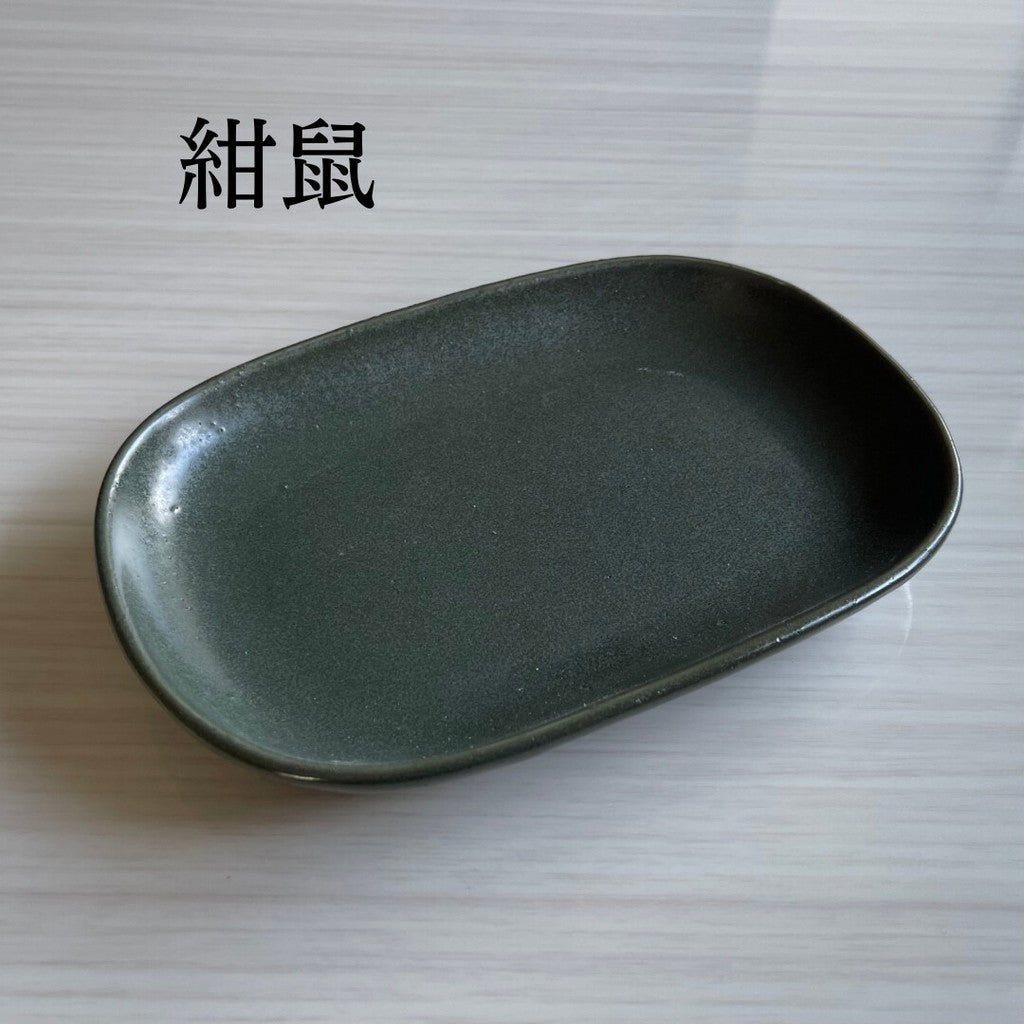 美濃燒 和風小判盤︱5色 橢圓盤 盤子 蛋糕盤 點心盤 陶瓷 日式餐具