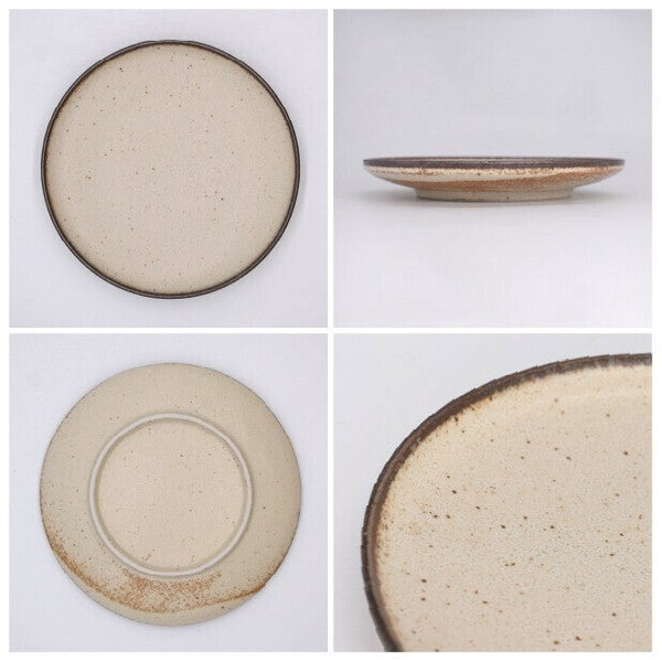 日本製 美濃燒 CRETE 米色圓盤 深盤 | 6吋/8吋盤 點心盤 麵包盤 義大利麵盤