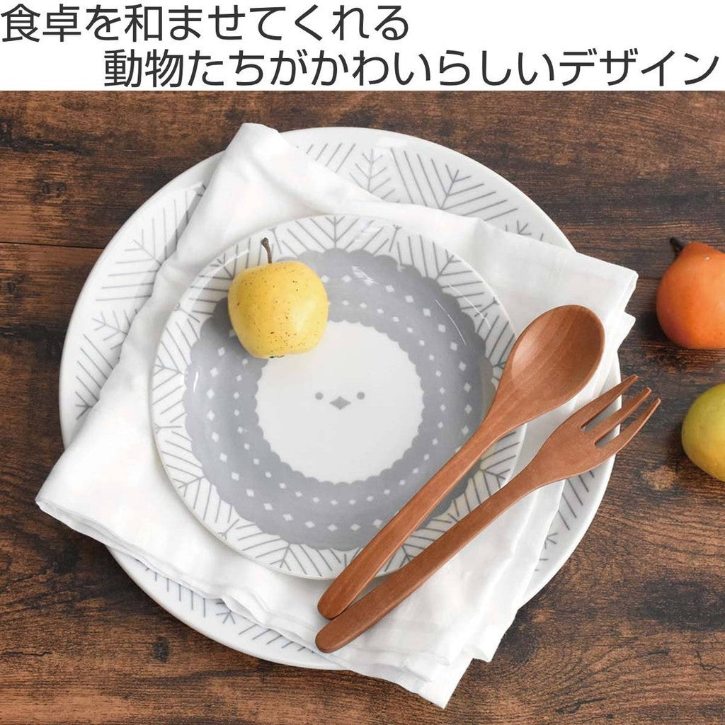 日本製 逸品社 sumica 刺蝟/貓咪/熊/鳥大臉碗盤 | 義大利盤 咖哩碗 陶瓷碗盤 北歐風