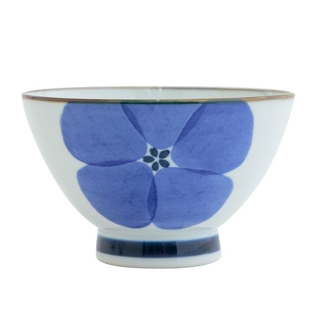 日本製 BISQUE 波佐見燒 花卉飯碗 三色 | 小碗 陶瓷碗 夫妻碗 對碗 家庭用碗