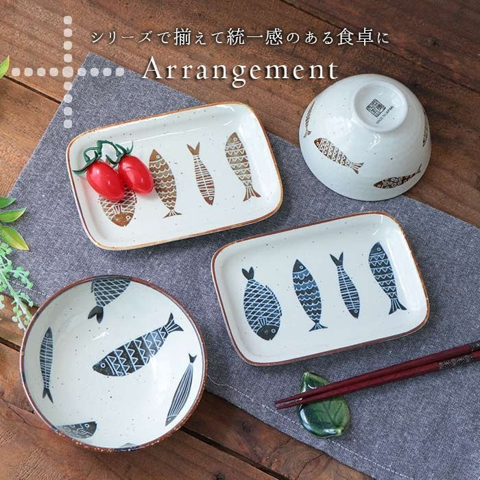 日本製 美濃燒 魚器系列碗盤 | 燒烤盤 長方盤 陶瓷碗盤 烤魚盤 飯碗 湯碗