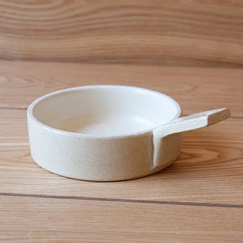 4th market 日本製 耐熱陶瓷煎鍋 附鍋蓋 | 可直火/烤箱 焗烤/蒸煮/煎烤料理 兩色