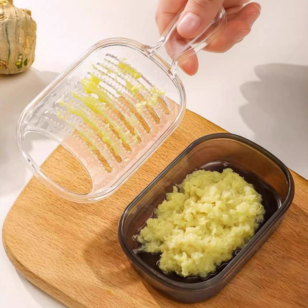 日本製 SANADA 帶手柄磨泥器 附蓋 | 雙面磨蒜泥 可直接冷藏 蒜泥保鮮盒 山藥磨泥