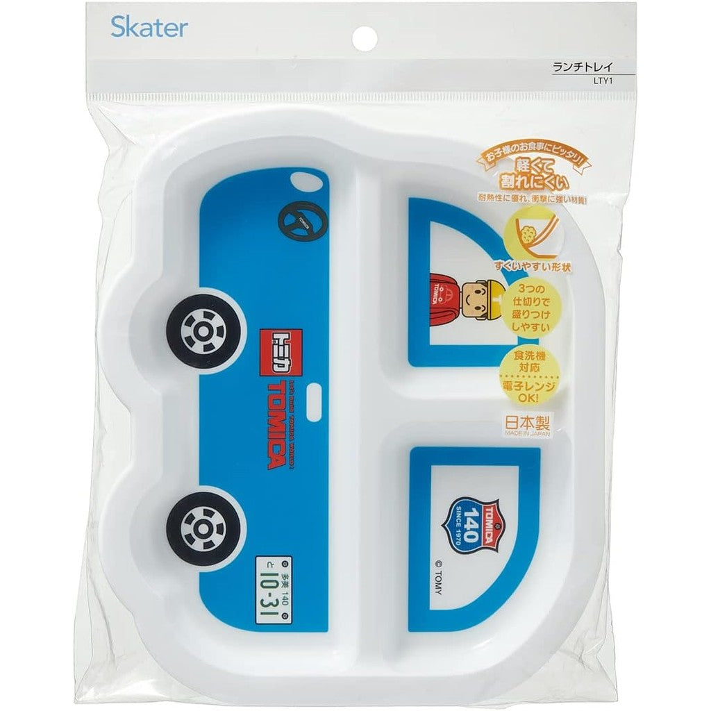 Skater Tomica 車子造型分隔餐盤︱兒童餐盤 耐熱 午餐餐 可微波