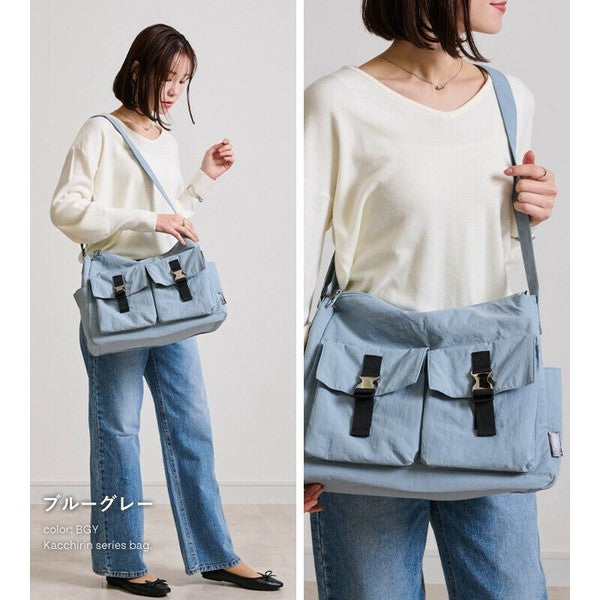 日本 LIZDAYS 輕量尼龍單肩包 可放A4 六色 | 日常約會 通勤包 防水 大容量 女生包包