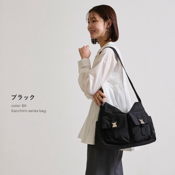 日本 LIZDAYS 輕量尼龍單肩包 可放A4 六色 | 日常約會 通勤包 防水 大容量 女生包包