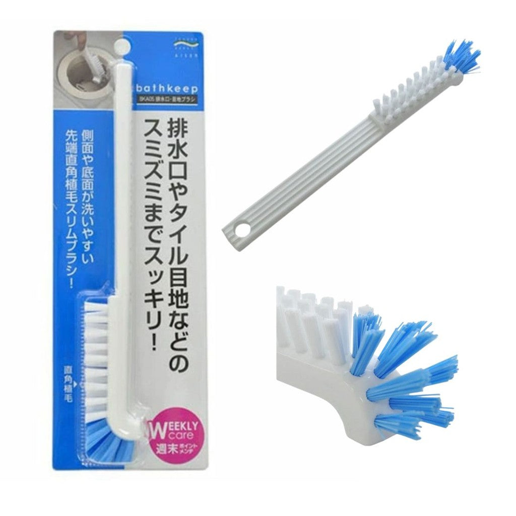 日本 Aisen 直角彎頭清潔刷 | 廚房/水槽/杯子/縫隙/排水口 零死角清潔刷 長柄清洗刷