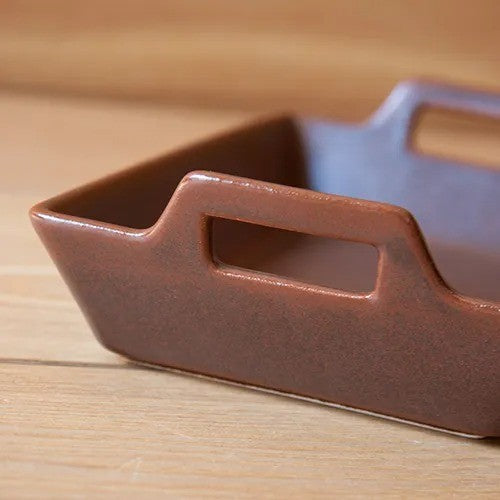 4th market 日本製 簡約方型焗烤盤 三色 | 雙耳烤盤 方盤 焗烤料理 烤魚 甜點烤盤