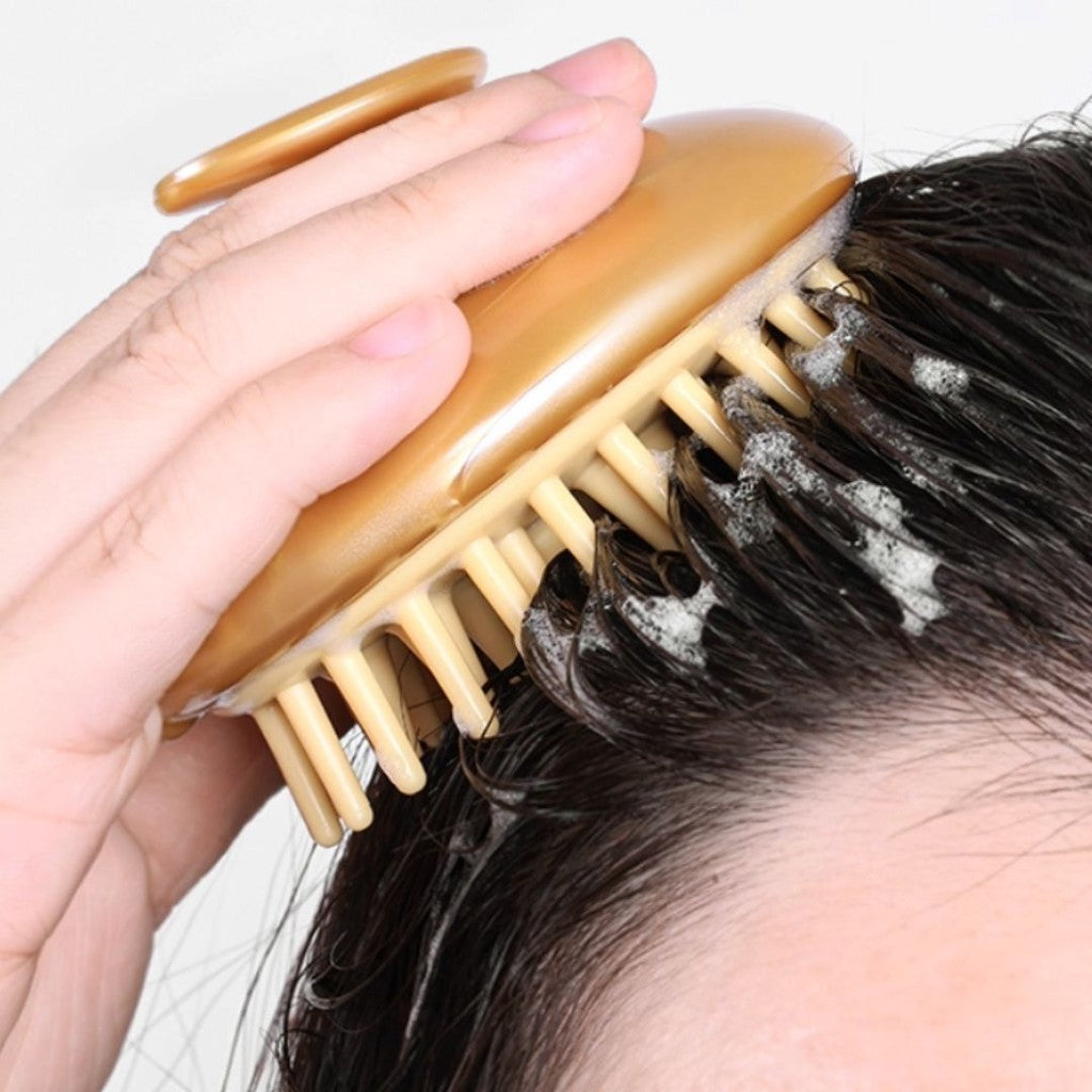 日本製 IKEMOTO 池本 山茶花 亞麻油 洗髮刷 除靜電梳子 | 樁油 護髮梳 美髮梳 頭皮按摩梳