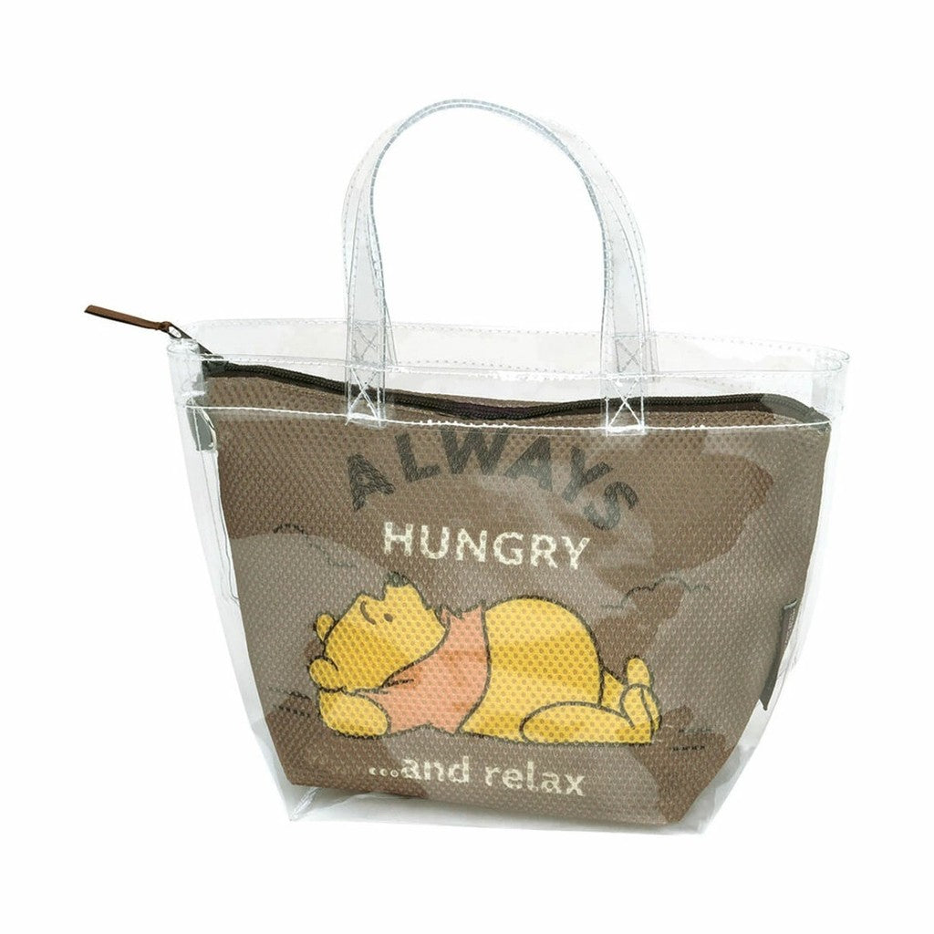 日本 Skater 卡通透明網袋包 內袋可拆洗 | 手提袋 沙灘包 游泳包 收納包 子母包