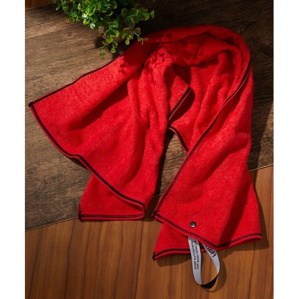 Hanes 浴巾 快乾運動毛巾 小浴巾 健身登山游泳必備 附收納袋