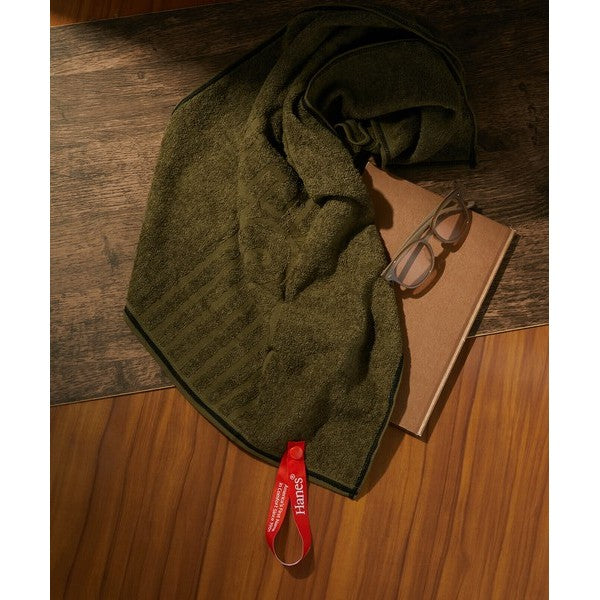 Hanes 浴巾 快乾運動毛巾 小浴巾 健身登山游泳必備 附收納袋